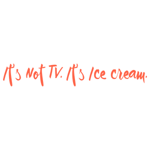 it's not tv ice creamxetb02apjmu quote SVG PNG design with bold lettering