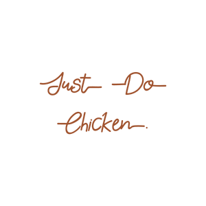 just do chicken quote SVG PNG design with bold lettering