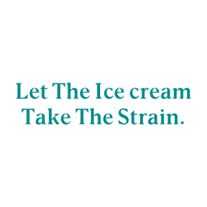 let the ice cream take strain quote SVG PNG design