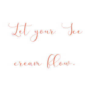 let your ice cream flow quote SVG PNG design