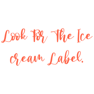 look for the ice cream label quote SVG PNG design with bold lettering