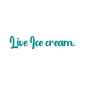 live ice cream quote SVG PNG design