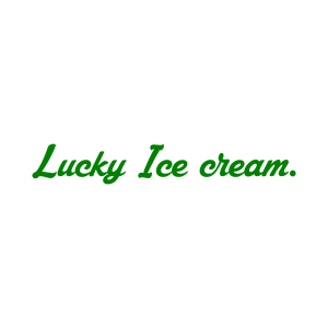lucky ice cream quote SVG PNG design with bold lettering