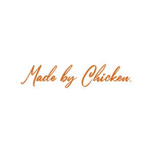 made by chicken quote SVG PNG design with bold lettering