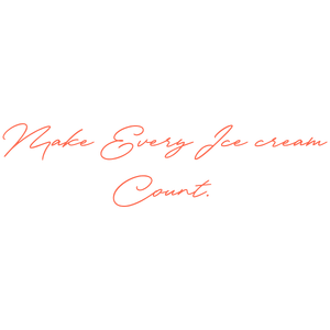 make every ice cream count quote SVG PNG design with bold lettering