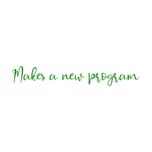 makes a new program quote SVG PNG design with bold lettering