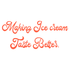 making ice cream taste better quote SVG PNG design with bold lettering, an uplifting message