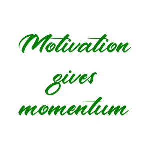 motivation gives momentum quote SVG PNG design with bold lettering, an uplifting message