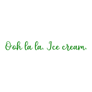 ooh la ice cream quote SVG PNG design