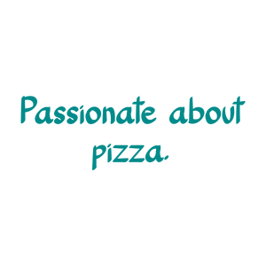passionate about pizza quote SVG PNG design with bold lettering