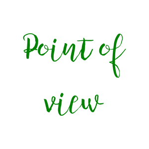point of view quote SVG PNG design with hand-drawn style, bold lettering, an uplifting message