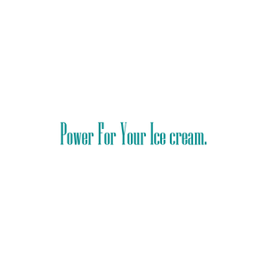 power for your ice cream quote SVG PNG design with bold lettering, an uplifting message