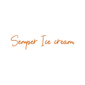 semper ice cream quote SVG PNG design with bold lettering
