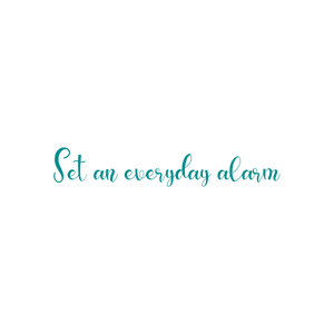 set an everyday alarm quote SVG PNG design