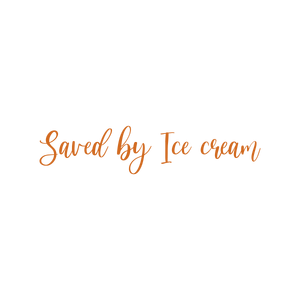 saved by ice cream quote SVG PNG design