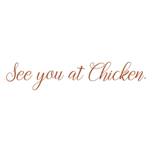see you at chicken quote SVG PNG design with bold lettering