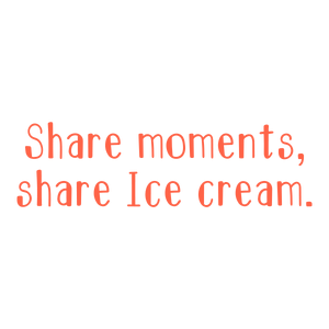 share moments ice cream quote SVG PNG design