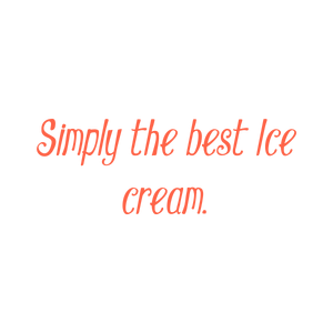 simply the best ice cream quote SVG PNG design with bold lettering