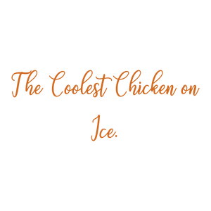 the coolest chicken on ice quote SVG PNG design with bold lettering