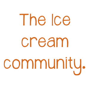 the ice cream community quote SVG PNG design with hand-drawn style, bold lettering