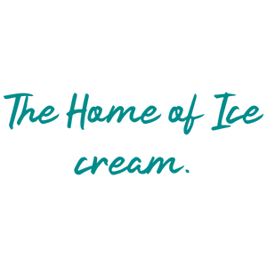 the home of ice cream quote SVG PNG design with bold lettering