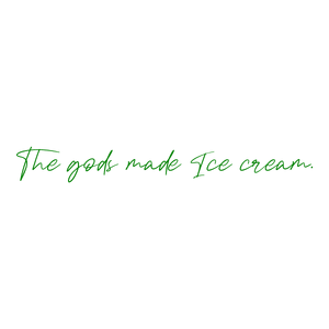 the gods made ice cream quote SVG PNG design