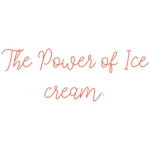 the power of ice cream quote SVG PNG design