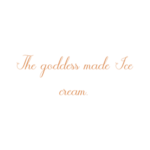 the goddess made ice cream quote SVG PNG design