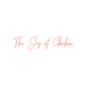the joy of chicken quote SVG PNG design with bold lettering
