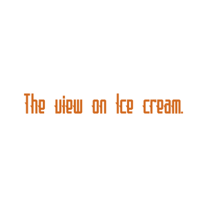the view on ice cream quote SVG PNG design