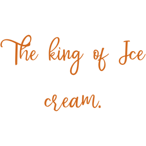 the king of ice cream quote SVG PNG design