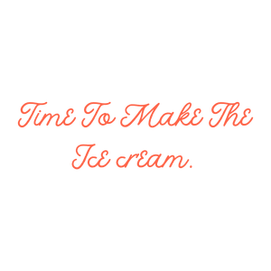 time to make the ice cream quote SVG PNG design with bold lettering