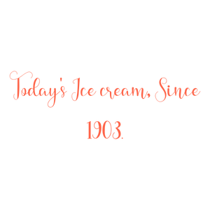 today's ice cream since 1903 quote SVG PNG design with bold lettering