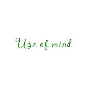 use of mind quote SVG PNG design with bold lettering