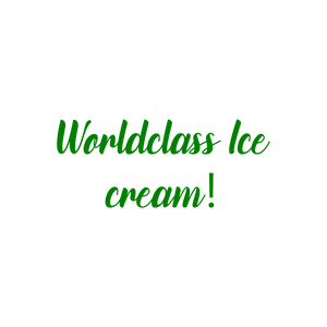 worldclass ice cream quote SVG PNG design with bold lettering
