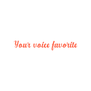 your voice favorite quote SVG PNG design with bold lettering