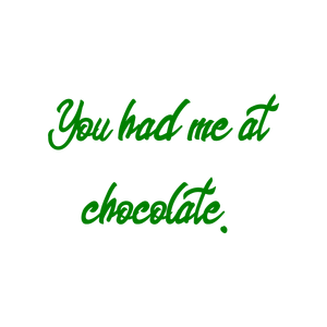 you had me at chocolate quote SVG PNG design
