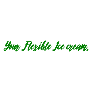 your flexible ice cream quote SVG PNG design with bold lettering