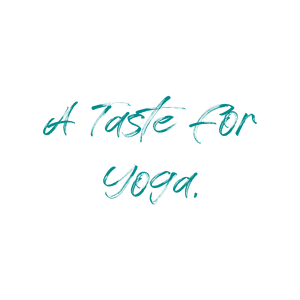 a taste for yoga quote SVG PNG design with hand-drawn style