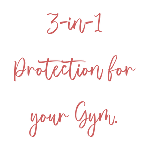 in 1 protection for your gym quote SVG PNG design with bold lettering