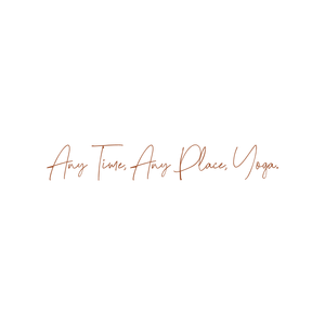 any time place yoga quote SVG PNG design