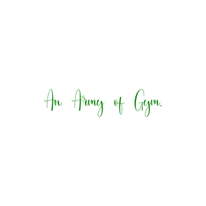 an army of gym quote SVG PNG design with bold lettering