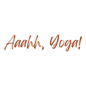 aaahh yoga quote SVG PNG design with hand-drawn style