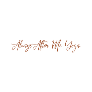 always after me yoga quote SVG PNG design with hand-drawn style
