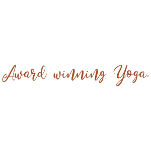 award winning yoga quote SVG PNG design with bold lettering, an uplifting message