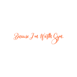 because i'm worth gym quote SVG PNG design with bold lettering, an uplifting message