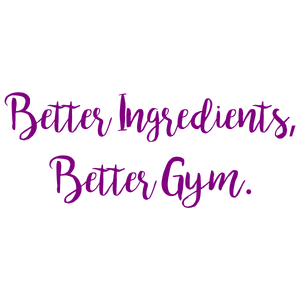 better ingredients gym quote SVG PNG design with bold lettering