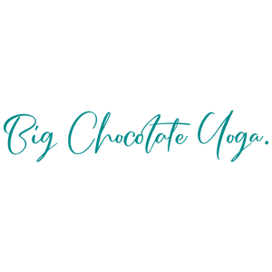 big chocolate yoga quote SVG PNG design