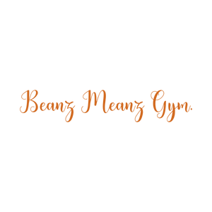 beanz meanz gym quote SVG PNG design with bold lettering