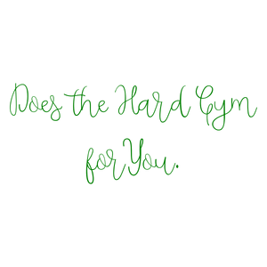 does the hard gym for you quote SVG PNG design with bold lettering, an uplifting message
